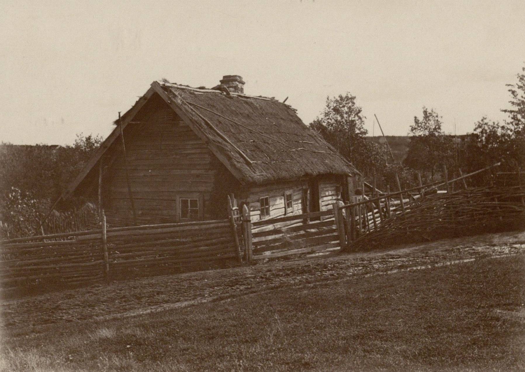 Lietuviška troba Šiaulių apylinkėse. XX a. pradžia