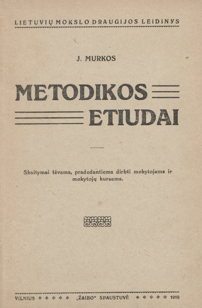 Metodikos etiudai