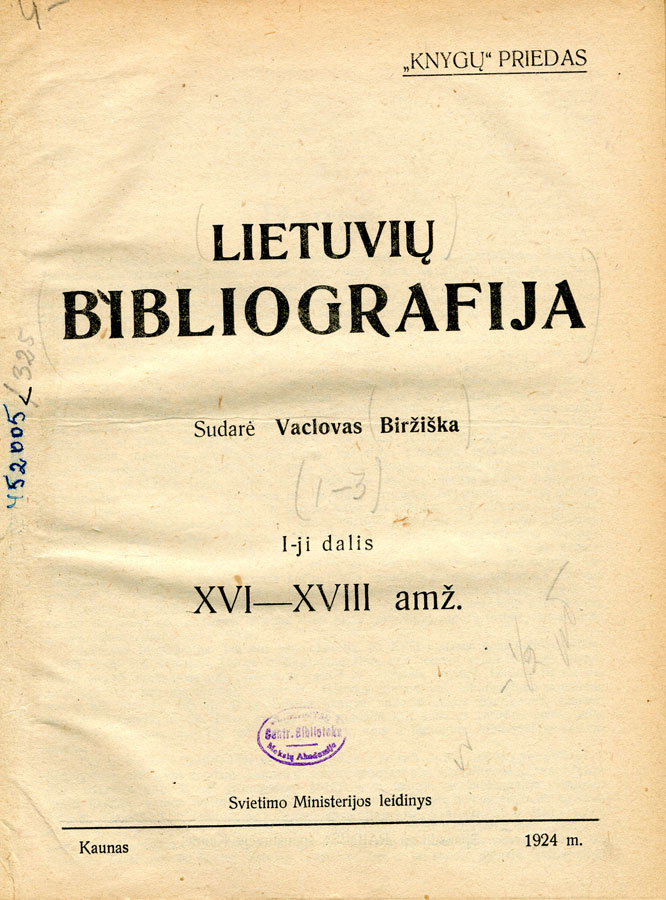 Lietuvių bibliografija