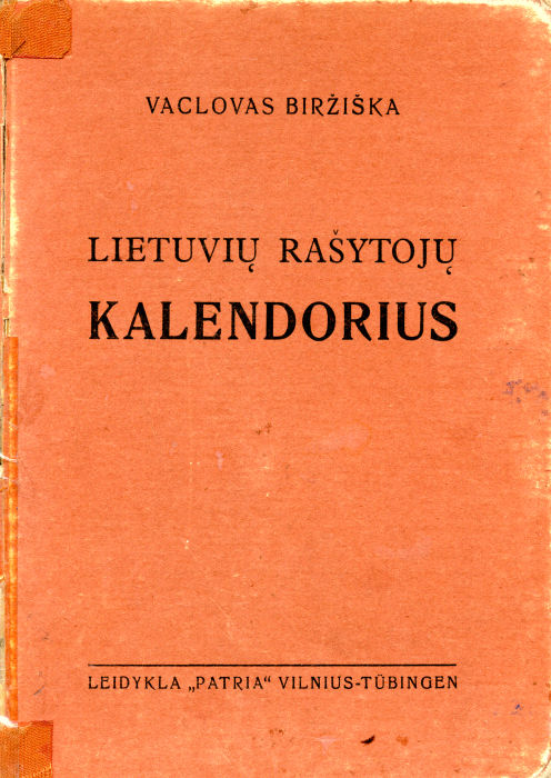 Lietuvių rašytojų kalendorius
