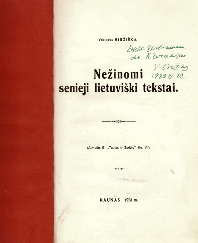 Nežinomi senieji lietuviški tekstai