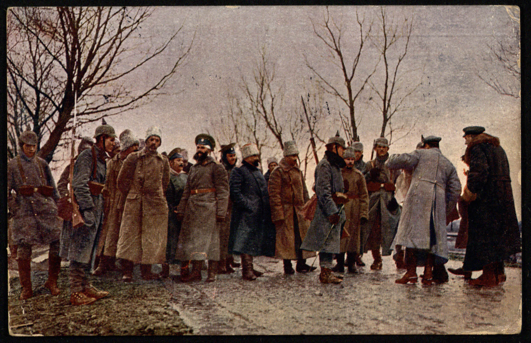 Rusų karininkai belaisviai Vilkaviškyje. [1914]