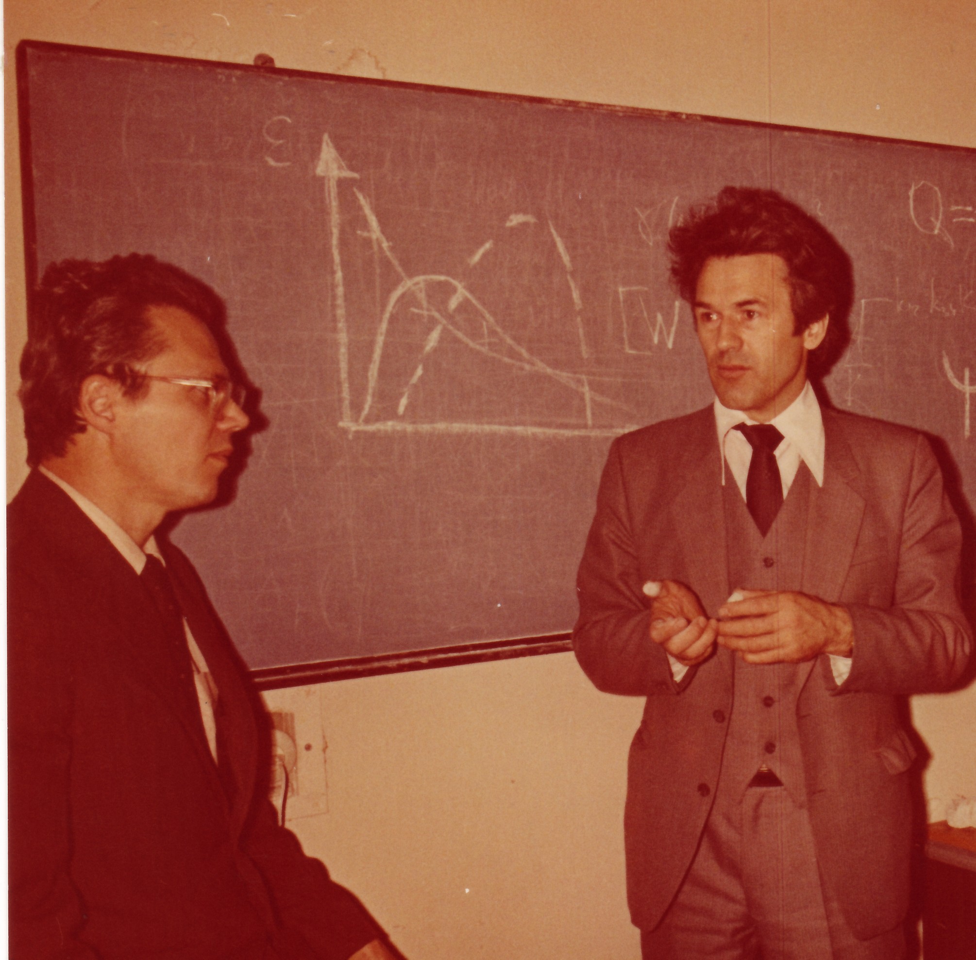 Su skyriaus vadovu Zenonu Rudziku, apie 1980 m.