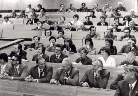 Lietuvos fizikų draugijos konferencijoje, apie 1975 m.