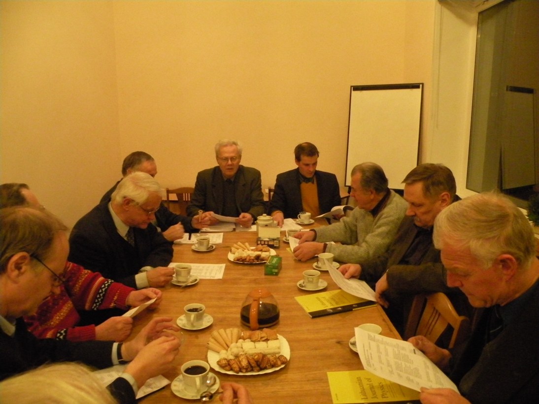 „Lietuvos fizikos žurnalo“ redakcinės kolegijos posėdis, 2009 m.