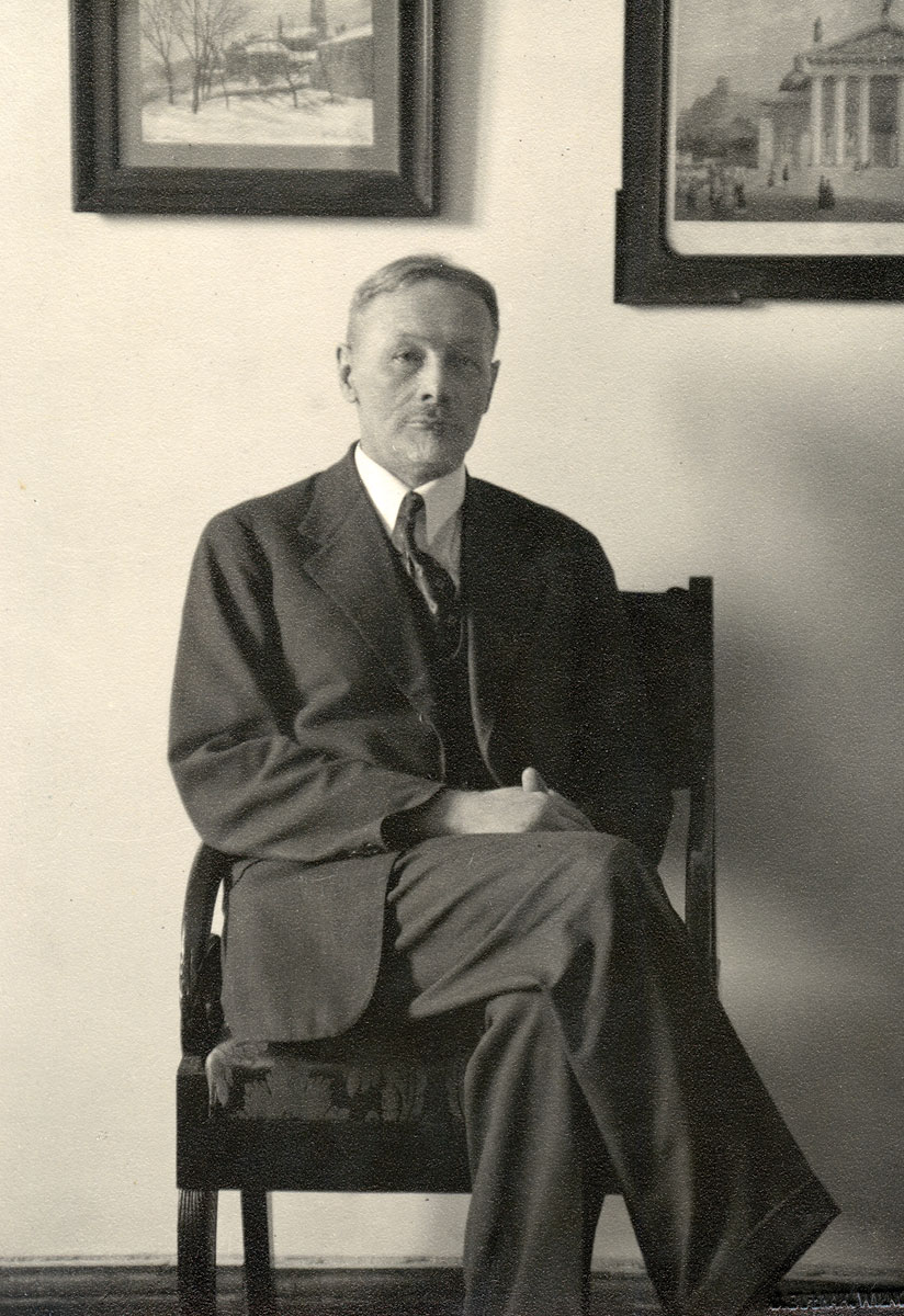 Liudvikas Abramavičius. 1939. Photo by Jan Bułhak. LMAVB