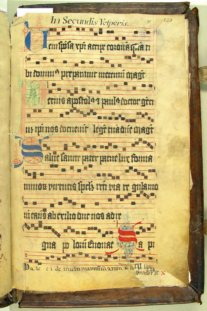 The <i>Antiphonary</i>, transcribed for the Vilnius Bernardine Monastery. [1469–1494]. LMAVB